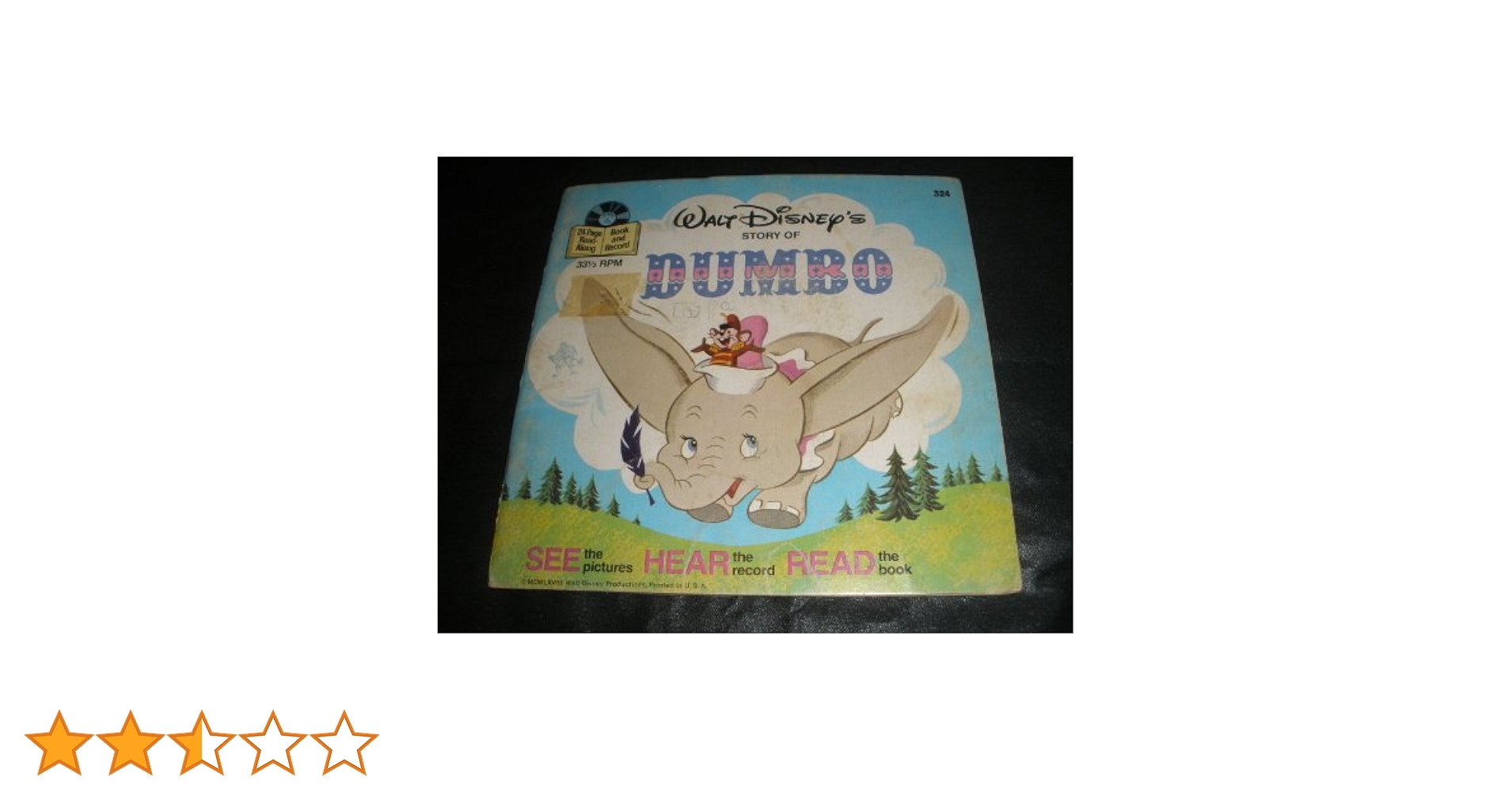 Walt Disney's Read Along Book & Record: the Story of Dumbo