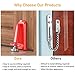 Door Stoppers Security - Portable Door Jammer for Travel Security Anti Theft, Apartment Hotel Door Lock - Protection for Homeowner and Children, Lockdown Device for Women Safety Self Defense (Red)