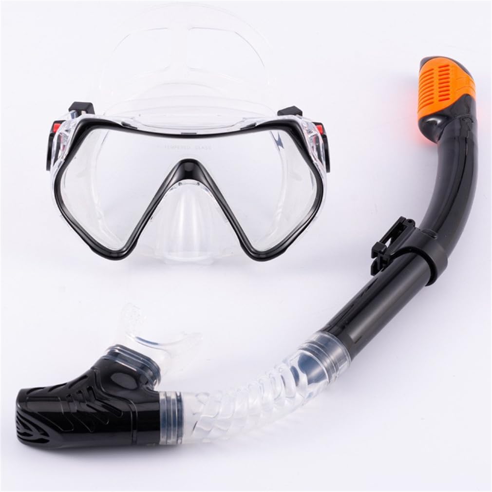 Set da snorkeling in silicone di grado completo, da viaggio, per adulti e giovani, protezione tridimensionale per il naso, maschera da snorkeling per snorkeling