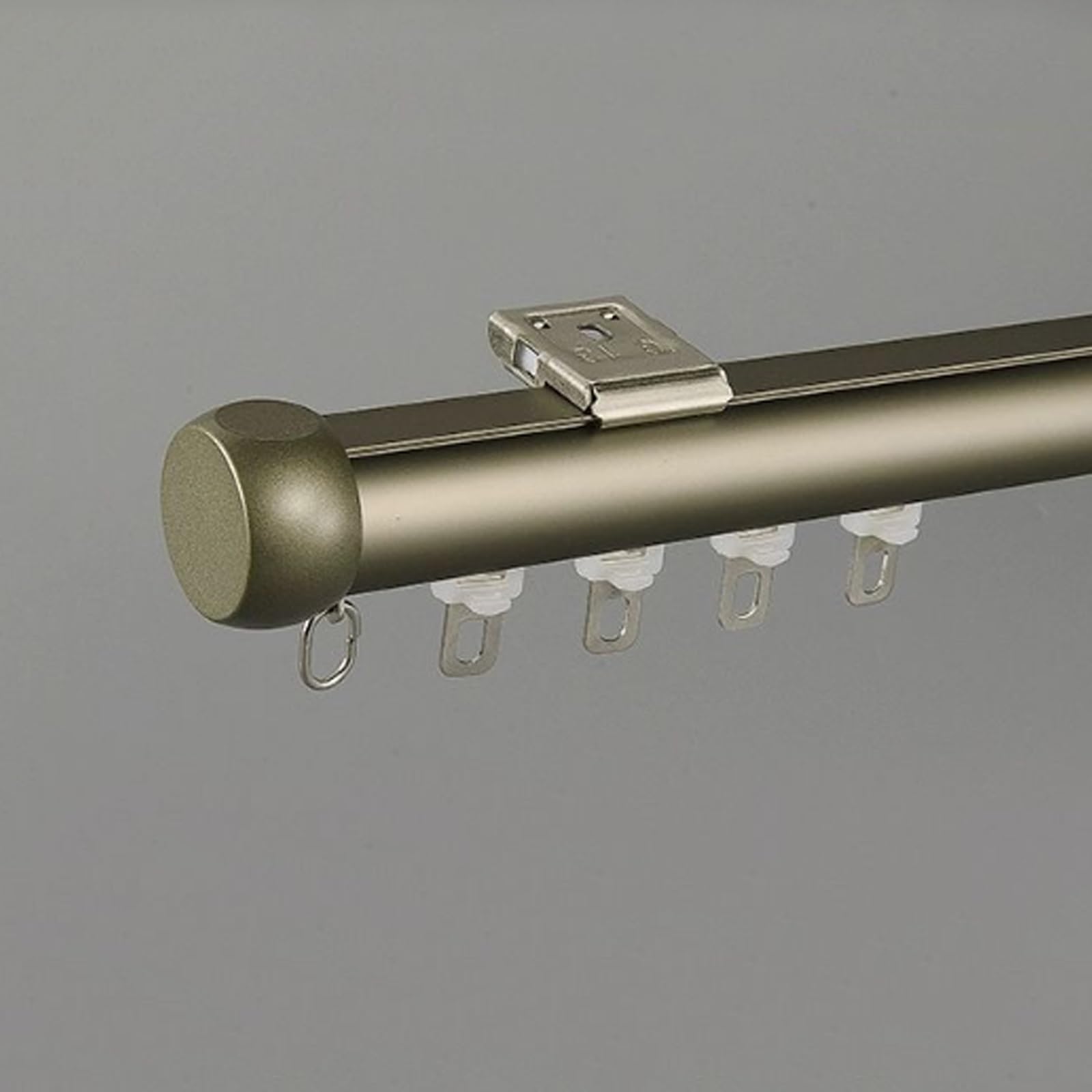Ensemble de tringles à rideaux industrielles rustiques noires au design moderne et supports de séparation de pièce 1,7 m pour intérieur/extérieur