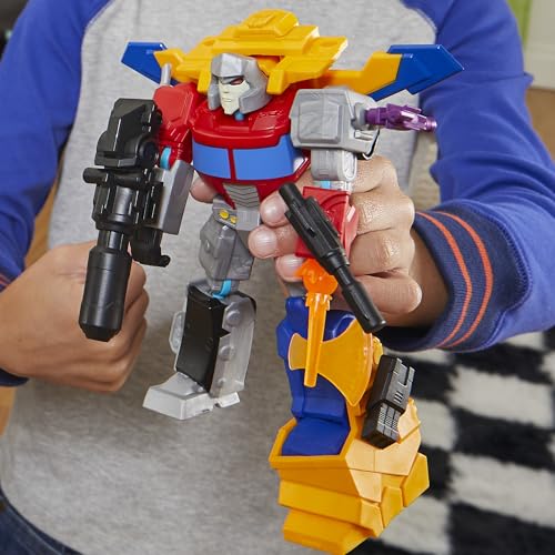 Image of Transformers MixMashers Megatron Custom Mix-and-Match Deluxe Action Figure & Accessories, 5-Inch-Scale Robot Toys for Kids, Ages 4+