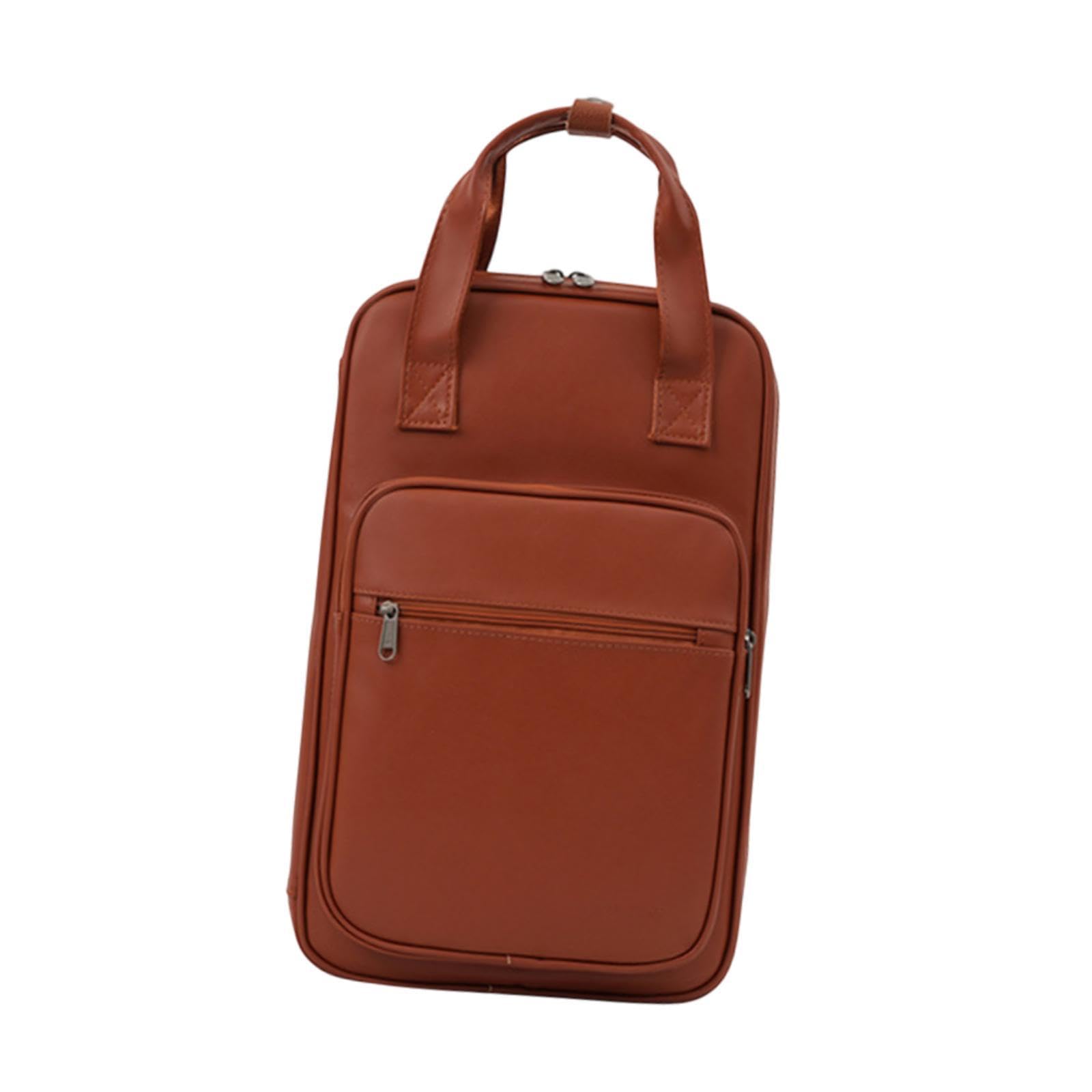 DYNWAVE Drum Stick Holder, Lightweight Shoulder Strap Mallet Holder, Shoulder Bag for Performance Stage Concert Travel, brown