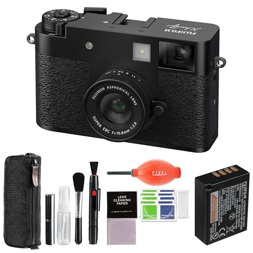 Image of Fujifilm X Half Digital Camera (Black) Bundle with Advanced Accessories | Fuji X Half Camera