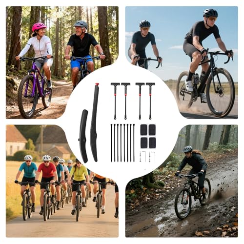 Protector de salpicaduras para bicicleta en rutas de barro 5