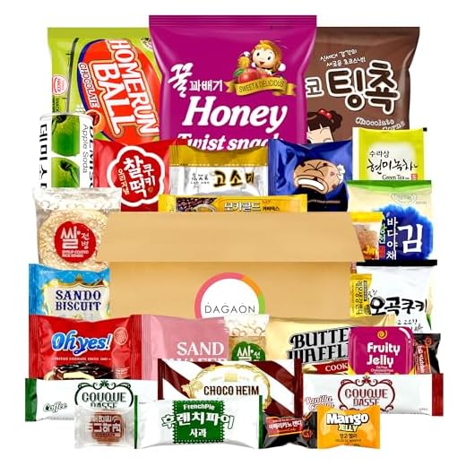 Dagaon Angry but Sweet Korean Snack Box 26 Count – Spicy Korean Foods – Ramen Noodles, Rice Cake and Chips and Sweet Snacks Including Pies, Cookies, Biscuits, Candies, Drinks. Assortment of Korean foods and snacks for Anyone.
