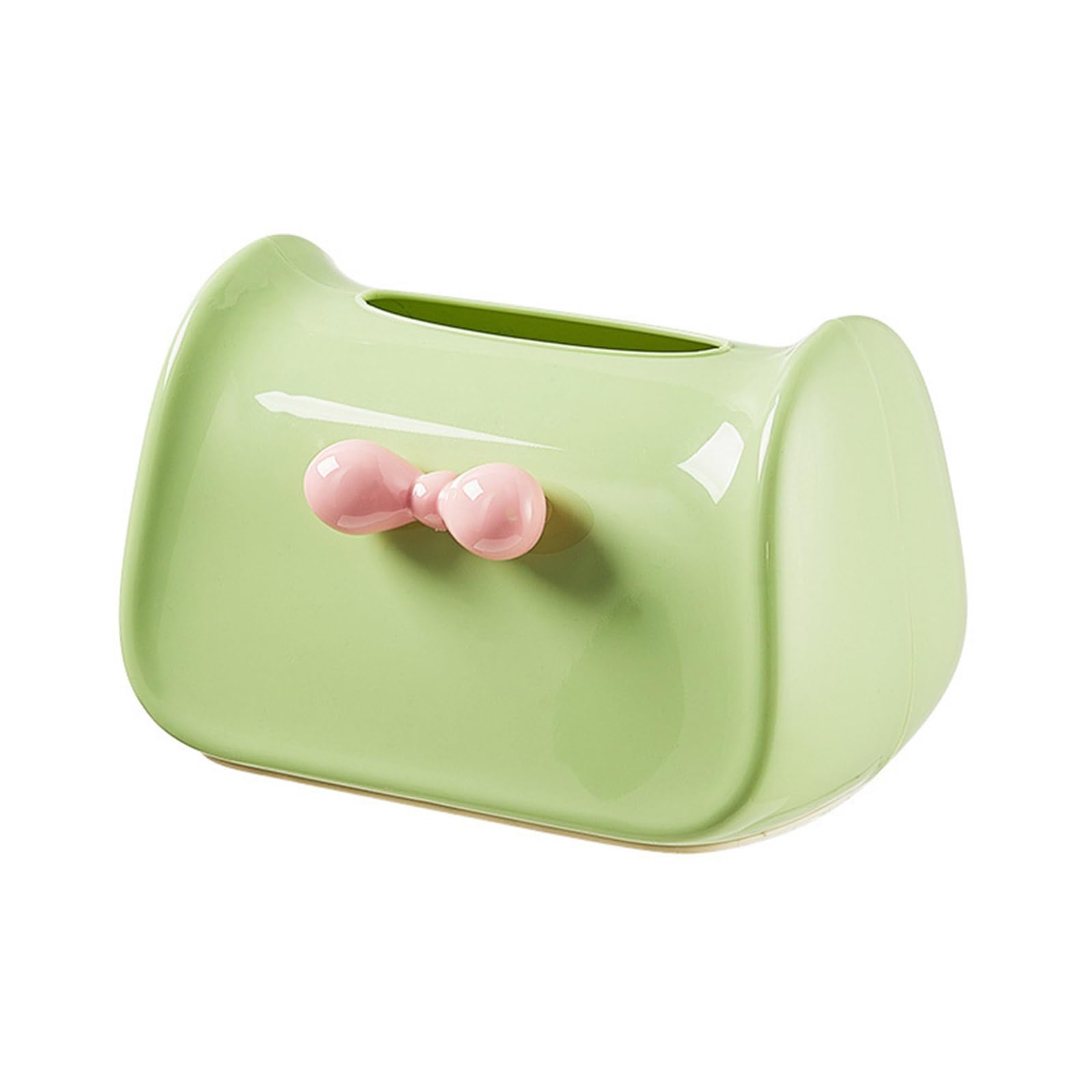 Kalttoy Stylish Tissue Container with Bowknot User Friendly Tissue Box Protectors with Bowknot Charm for Coffee Table Accessory Container