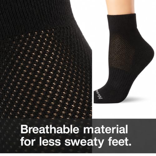 Image of no nonsense Women's Cushioned Mesh Quarter Top Ankle Socks - Premium Comfort for Women