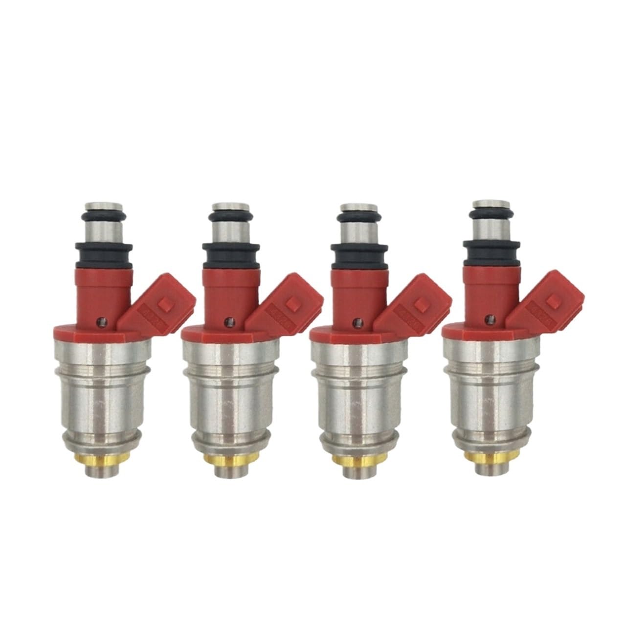 Hsugftmz Deep Green 4Pcs Fuel Injector 16600-86G10 For D21 Pickup 2.4L 1990-1995 16600-86G00 1660086G10 1660086G00