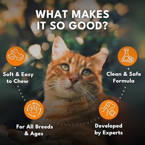 Image of Petroyale Multivitamin Chews for Cats - Cat Multivitamin Tablets - Cat Health Supplement - Daily Supplements for Cats - for Growth, Energy, Strength, Fur & Immunity - 50 chew