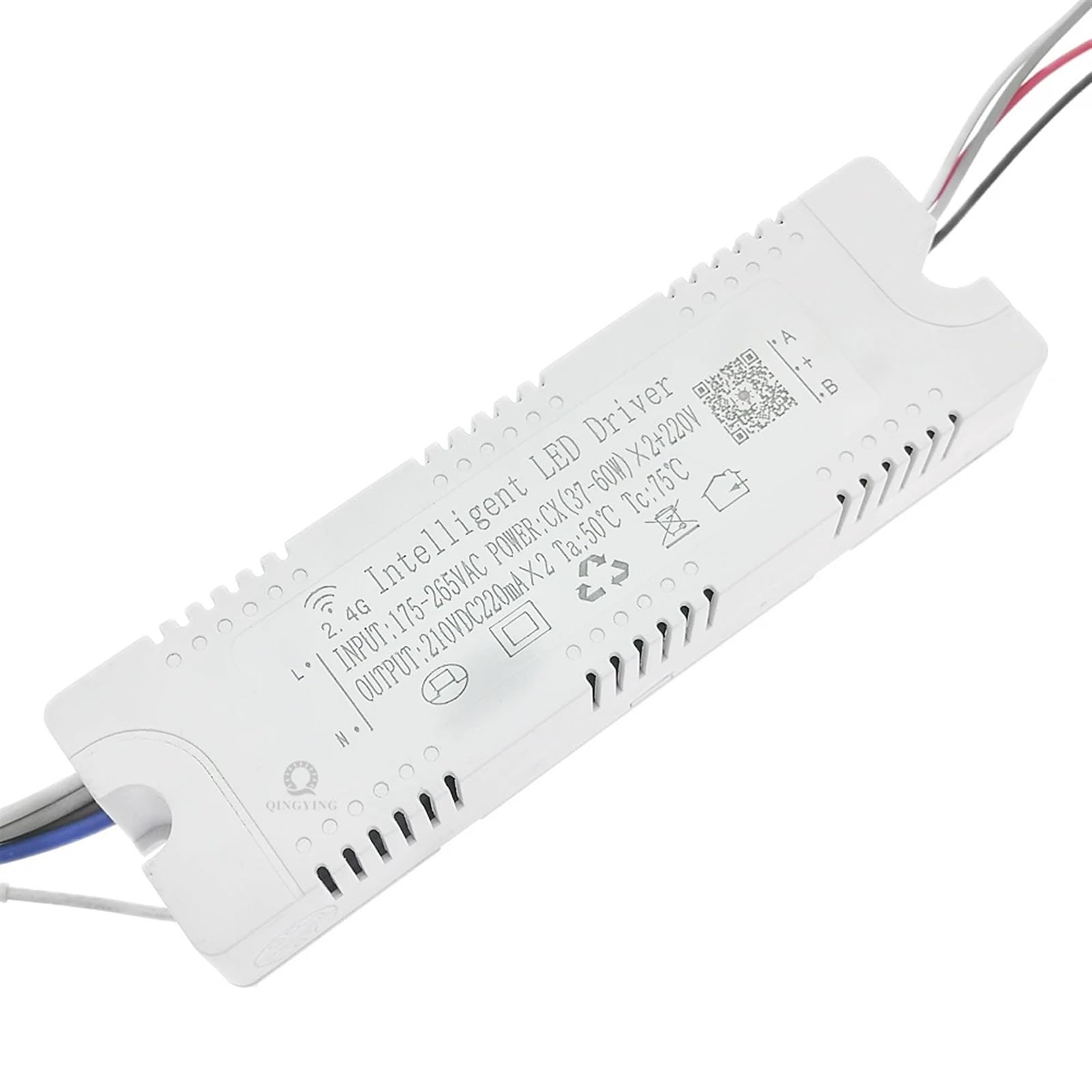1-5 sztuk 2.4G Inteligentny kontroler LED 37-60Wx2 + 220V ze zdalną aplikacją i kontrolą ściemniania kolor zmienna lampa (1PCS-WITH EXTRA 220V)