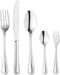 WOLFF Faqueiro de Aço Inox Pérola 30 Peças - Jogos de Talheres - Mesa Posta - Utensílios de Cozinha, Enxoval, Casamento, Decoração