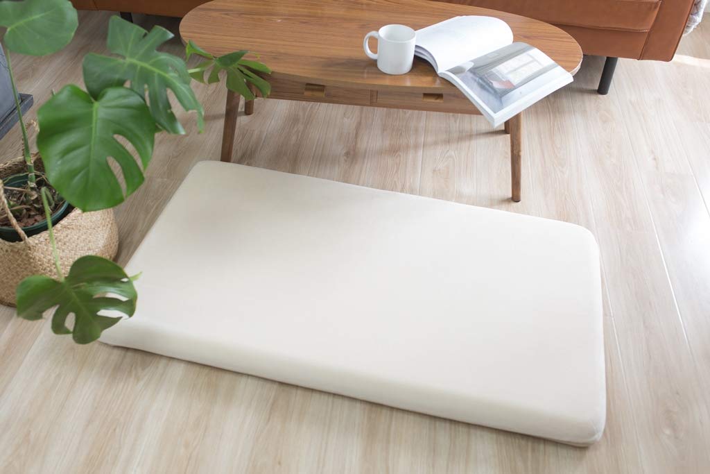 H 新品 フロアマット 150cm アイボリー クッションマット レザー