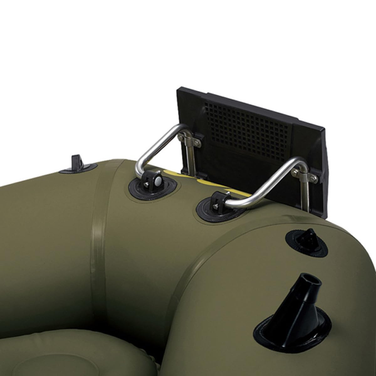 Happyyami Schlauchboot Zubehör Motorhalterung für Kajak und Aufblasbare Boote aus Metall Einfach zu Montieren für Marineangeln Horizontaler oder Vertikaler Oberfläche