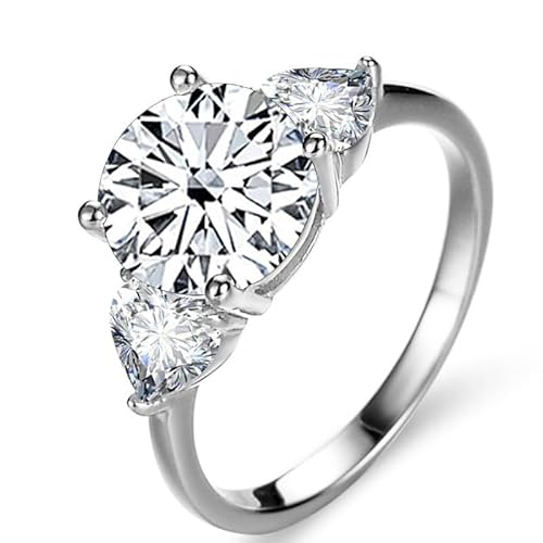 [FFIODOZ] _ChO 3ct D J[ VVS1 AbTiCg w p 925 X^[OVo[ w O[/u[/sN _Ch O ؖt(White,9)