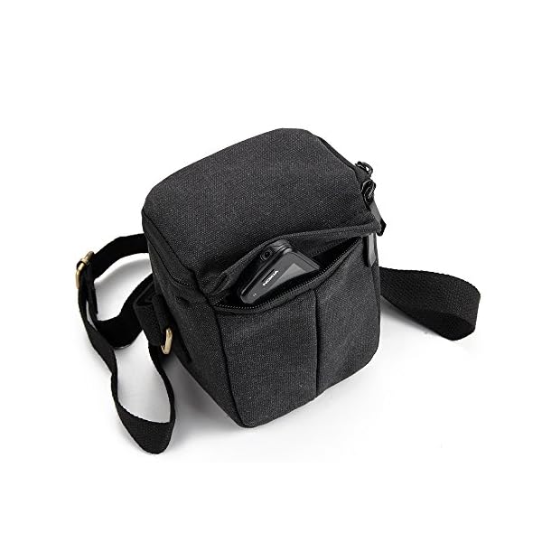 K-S-Trade Qualitativ & Innovativ Umhängetasche Für Canon IXUS 185 Schulter Tasche Tragetasche Kameratasche Fototasche + 16GB Speicherkarte Schwarz – Bild 7