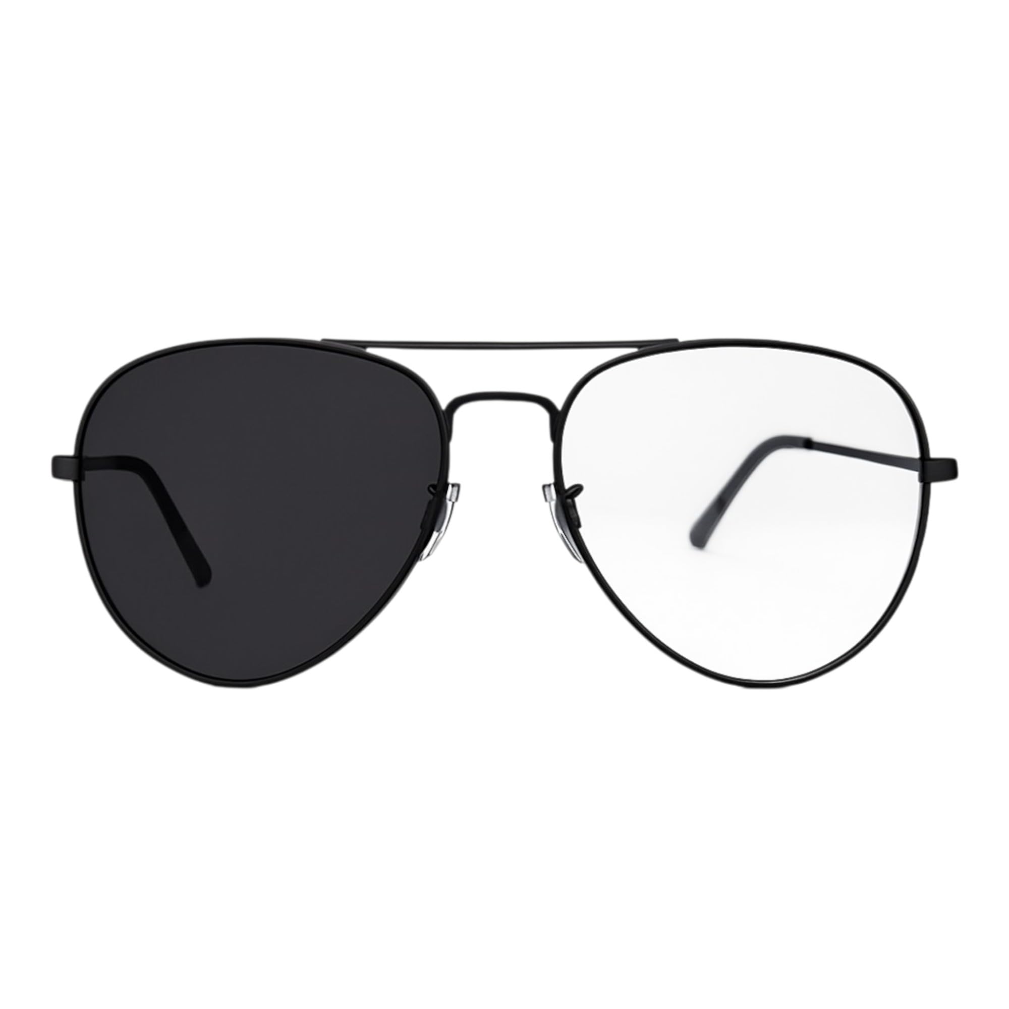 Aviator Photochromic Sunglasses with Smart Lenses Automatic Color Changing Day Night Transition Indoor Outdoor Activities Sun Glasses Shades For Mens and Women Metal Glass Frame (Black)-image-23
