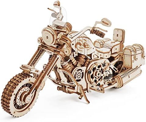 ROKR Model Kits for Adults to Build Mechanical Gears Cruiser Motorcycle DIY Wooden 3D Wooden Puzzle