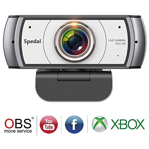 120 Degree Wide Angle Webcam, Full HD 1080P Live Streaming Web Camera
