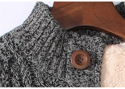 Men's Cardigan Thicken Warm Wool Sweater Clothing Sweatercoat Outwear Knitted Casual Tops4