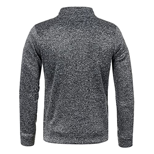Mens Lined Quarter Zipper Sweaters Crewneck Long Sleeve Pullover Solid Lightweight Fall Winter Casual Fashion Tops3