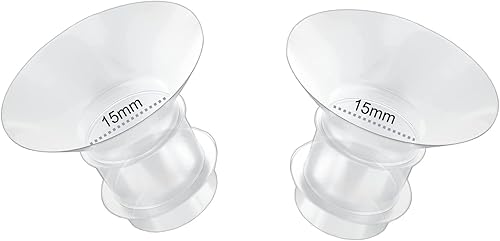 2 piezas de insertos de brida de 0.591 in para tamaño de pezón de 0.433 in-0.512 in, se adapta a Momcozy S12 ProS9 ProM5, S9S12S19S21S23, Elvie,