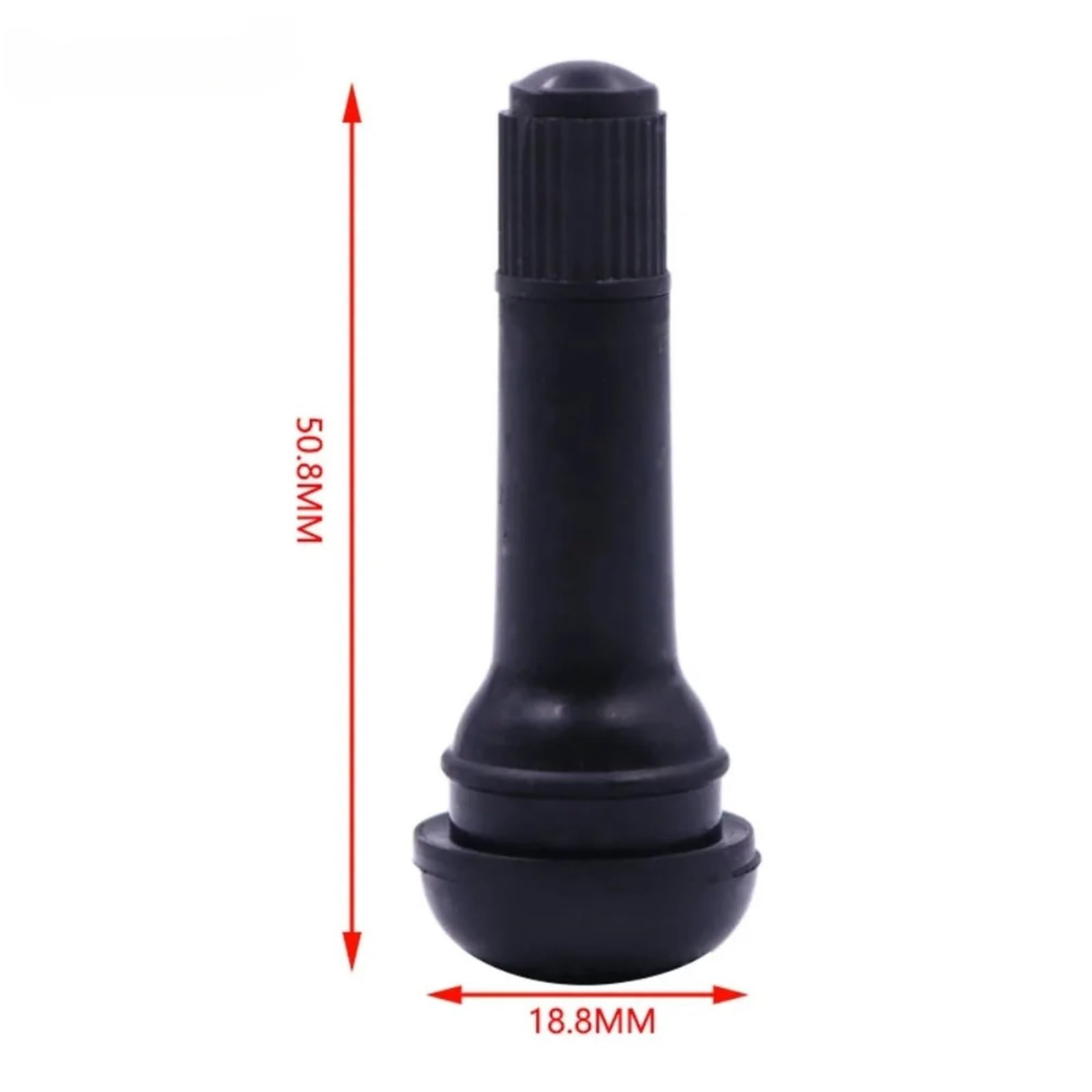 Ventilkappen 20/50/100 stücke Universal Snap-in Auto Tubeless Reifen Ventil Vorbauten Gummi Legierung Vakuum Luft für Auto Motorrad(100 Pcs)