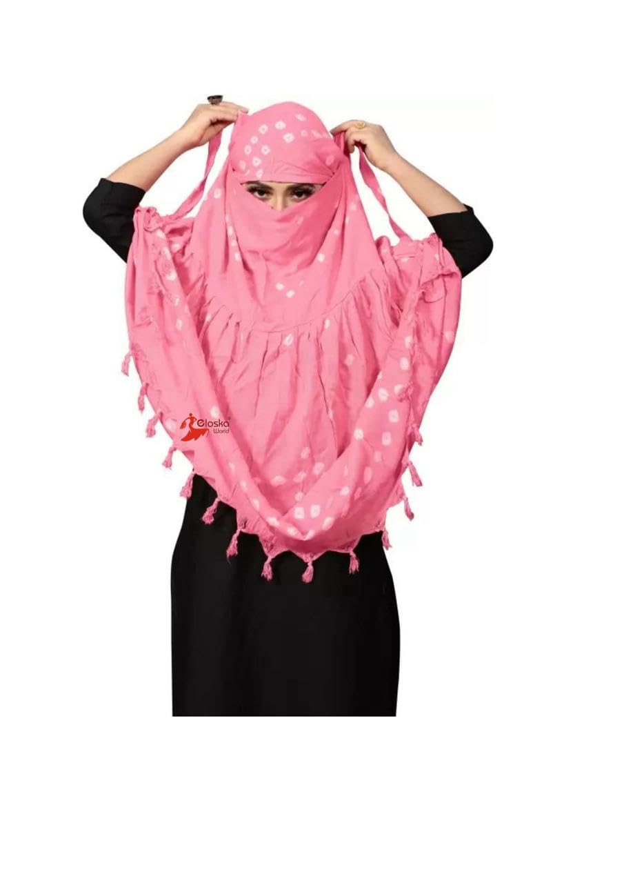 Cotton Long Scarf Cum Mask scarves Usable for vehicle Driver White Printed Design Universal Size For Girl,Women Breathable Sun Protection Light Weight Cotton Fancy Scarf