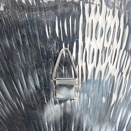 Deco 79 Stainless Steel Metal Plate Home Wall Decor Wall Sculpture with Hammered Design, Wall Art 36" x 36" x 4", Silver - Image 6