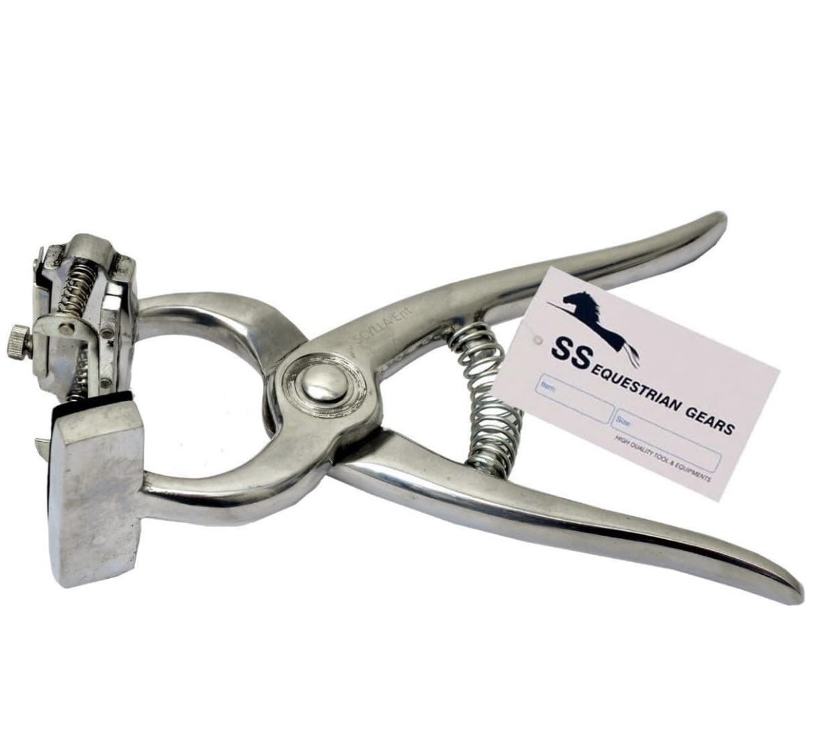 Veterinary Tattoo Pliers Stainless Steel with 0-9 Digits for Livestock Identification