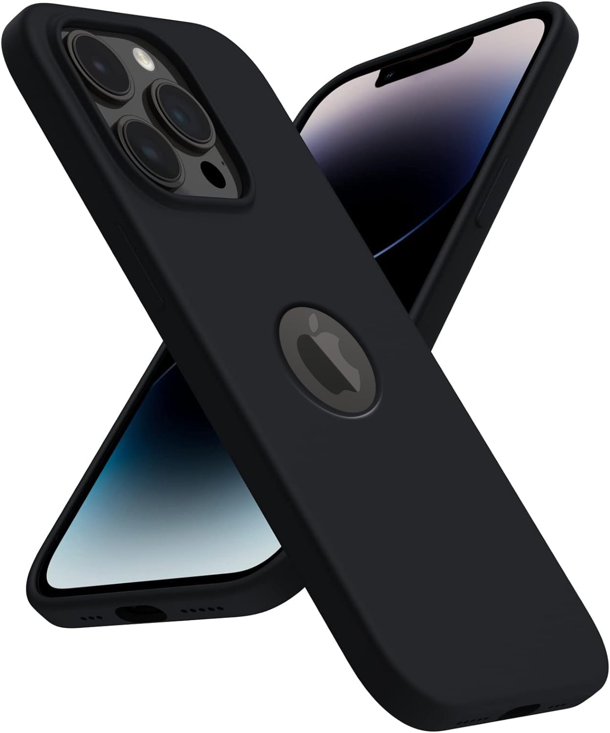 Elzzi Microfiber Logo Cut Cover Compatible for iPhone 13 Pro Max Case Cushion Liquid Soft Silicone Gel Rubber Phone Non-Slip Full Body Protective Shockproof Back Cover 6.7 inch, Black (B09RK8TFHY) Amazon Price History, Amazon Price Tracker