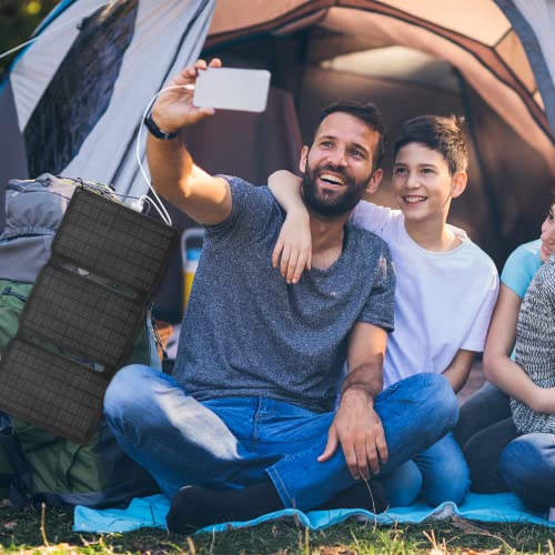 20W Portable Solar Panel Chargers Qc3.0 18W Usb-A Dc 19V Output Foldable Small Power Emergency Etfe Panels Ip67 Waterproof Camping Backpacking Hiking For Cell Phone Power Banks Flashlight Fans #TOP1