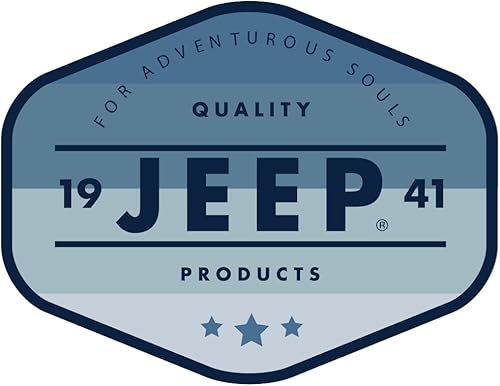 Jeep Quality Products - Adhesivo de vinilo para almas aventureras desde 1941, 4 x 3 pulgadas, serigrafiado impermeable, fabricado en Estados Unidos,