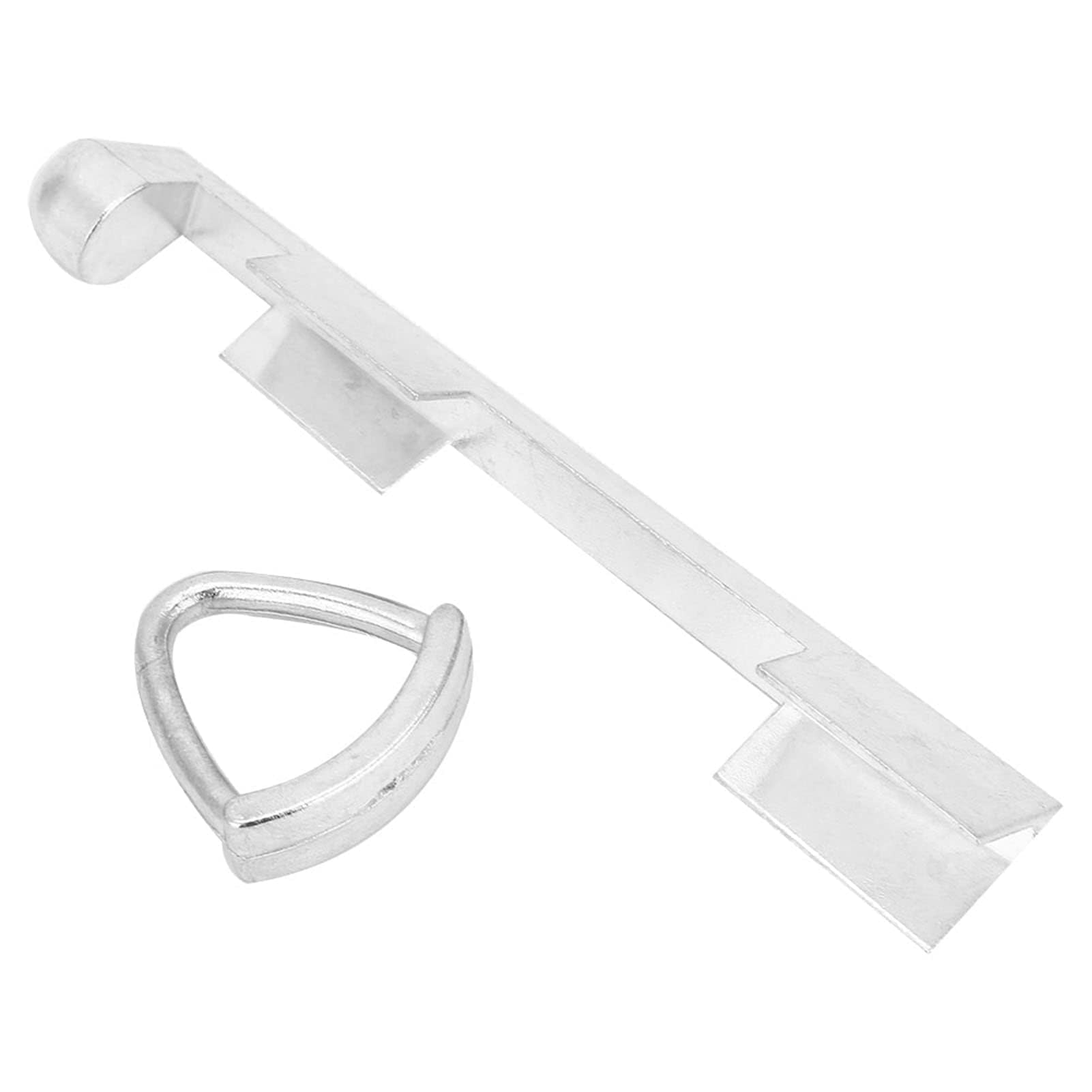 Agatige 11x2x1.5cm/4.3x0.8x0.6inch Aluminium Pool Cue Clamp Tool, Billiard Pool Cue Repair Clamp Snooker Stick Tip Press Shape Tool Snooker Fastener Repair Kit Billiard Accessories for Club Tips