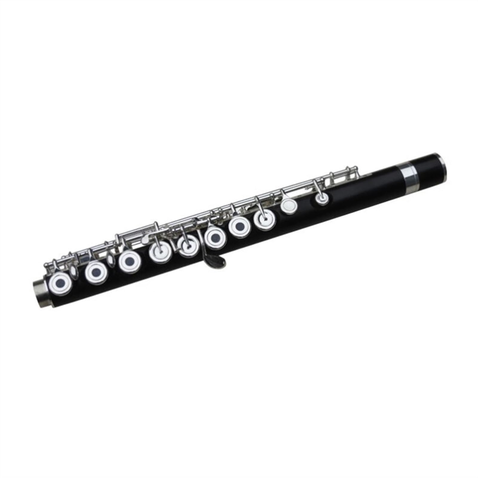 Amazon.co.jp: 17キイ穴 開閉穴兼用 黒檀フルート Bフット Cキィ 銀