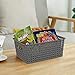 Pekky Grey Plastic Storage Baskets, Classroom Organization Baskets, 6 Packs