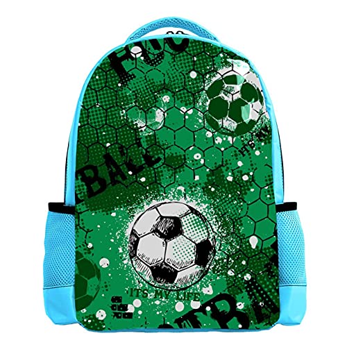 Sac d'école football pour garçons et filles avec lignes lumineuses