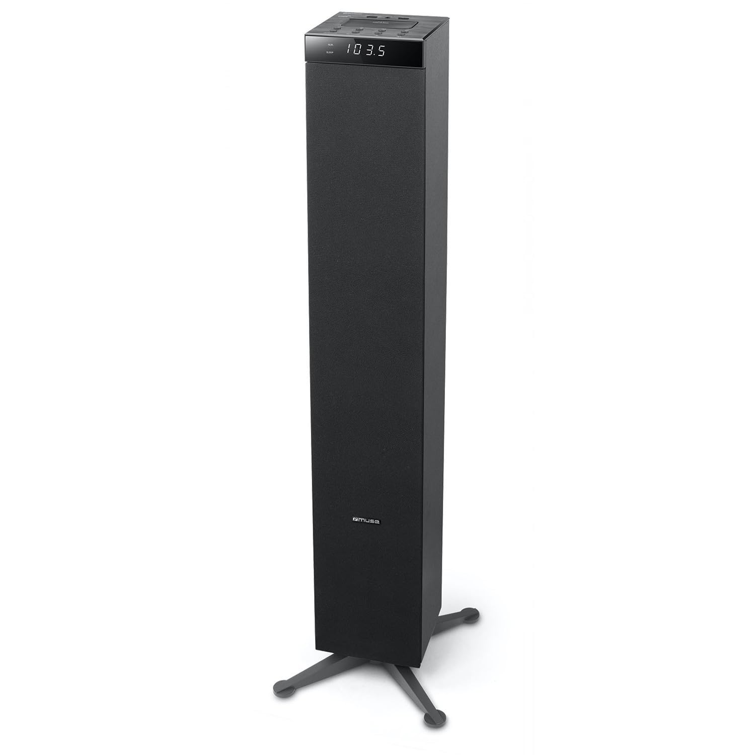 Muse M-1280 BT Torre Negro 120 W - Microcadena (Torre, Negro, Monótono, 120 W, FM,PLL, 87,5 - 108 MHz)