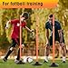 Sonwyoung 8 Pcs Soccer Agility Poles Detachable Sports Training Speed Slalom Poles with Rubber Base Coaching Sticks for Soccer Drills and Training(Orange)