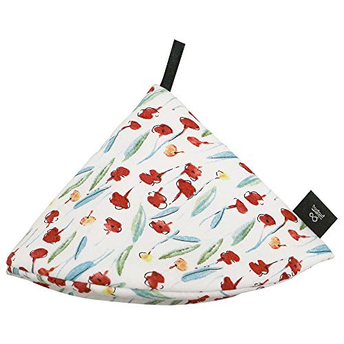 アンドエヌイー(&NE) 三角鍋つかみ 小花ホワイト NHK-048-CBWH