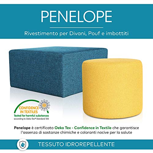 Tissu au mètre d'ameublement Penelope vert olive pour un salon chaleureux