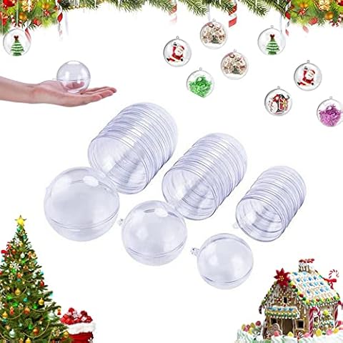30 PCS Transparent Weihnachtskugeln Cover