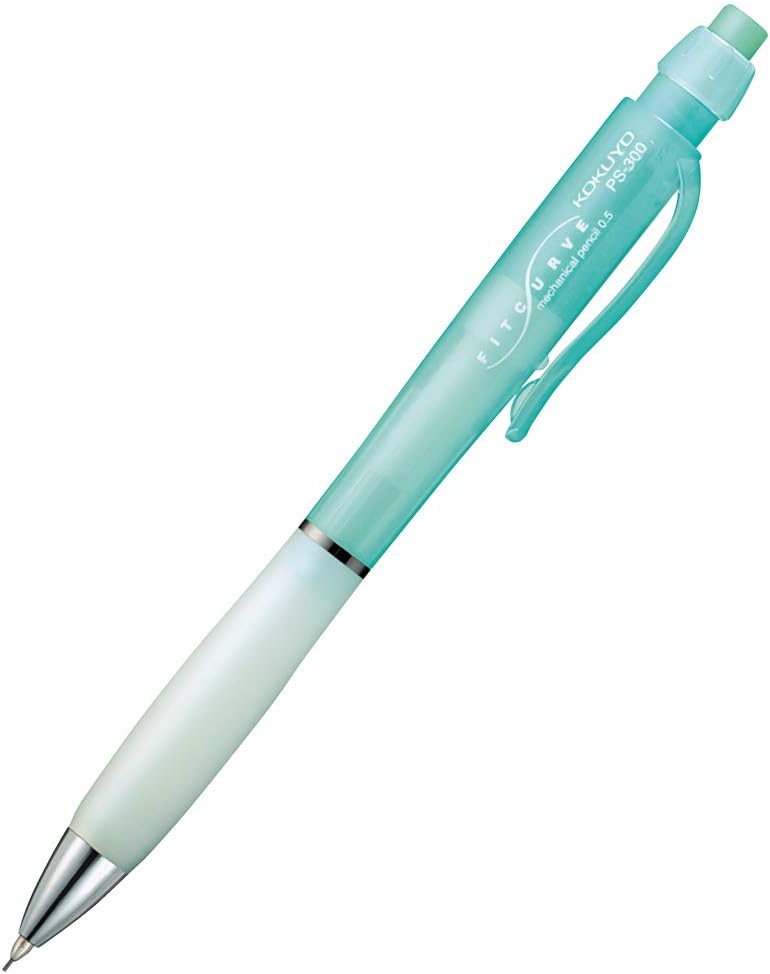 Kokuyo FitCurve Mechanical Pencil - 0.5 mm - Clear Blue Body