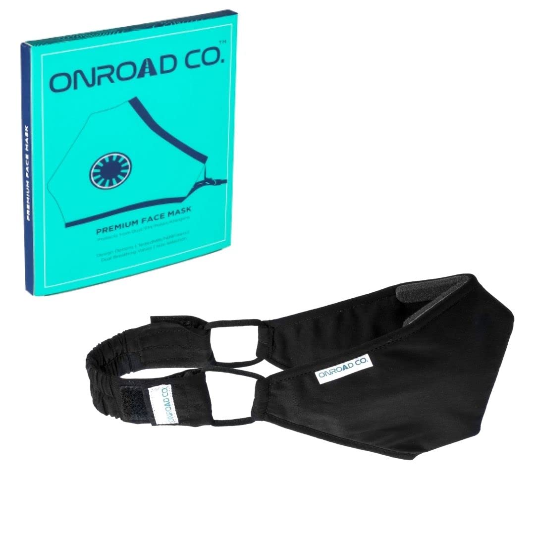 Onroad Co. Reusable and Washable 6 Layered Anti Pollution Mask - Black, Medium (Ideal for 35-60 kg body weight) (B08X3B2CJV) Amazon Price History, Amazon Price Tracker