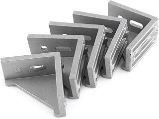 10 Pcs 3060 Aluminum Corner Bracket,58mmx 58mm x 28mm L Shape Right Angle Joint Bracket Fastener Home Hardware
