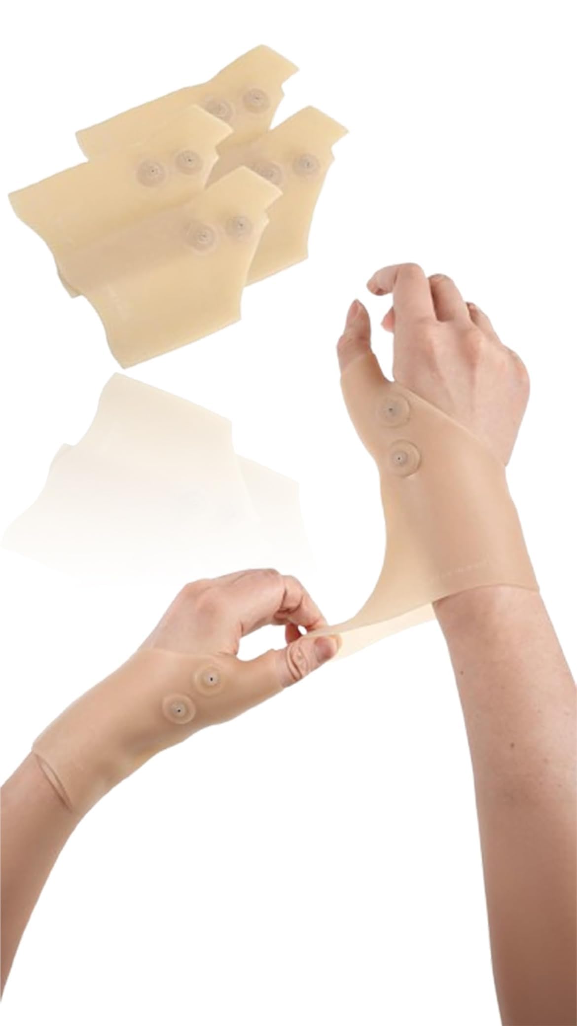 Breathable Gel Wrist Thumb Support for Arthritis and Carpal Tunnel Relief. Waterproof Brace for Men and Women 4PCS. Comfortable Fit on Both Hands.