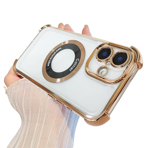 Eiyikof iPhone 16 PluspP[X CP[XA؂ȃLLl̑ϏՌ~^[O[h̕ی JYveN^[t MagSafeNAbLJo[ p Y - S[h