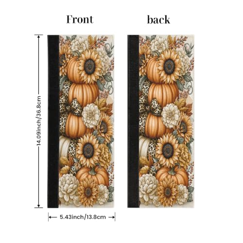 Image of Autumn Refrigerator Door Handle Covers Set of 2 Fridge Door Handle Decor