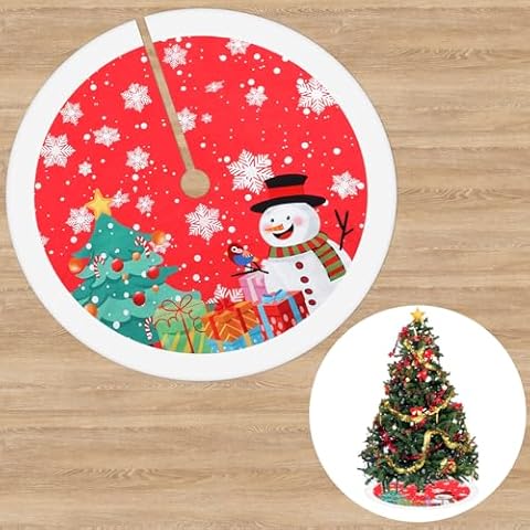 GEEHUA 36-Inch Vintage Christmas Tree Skirt Cover