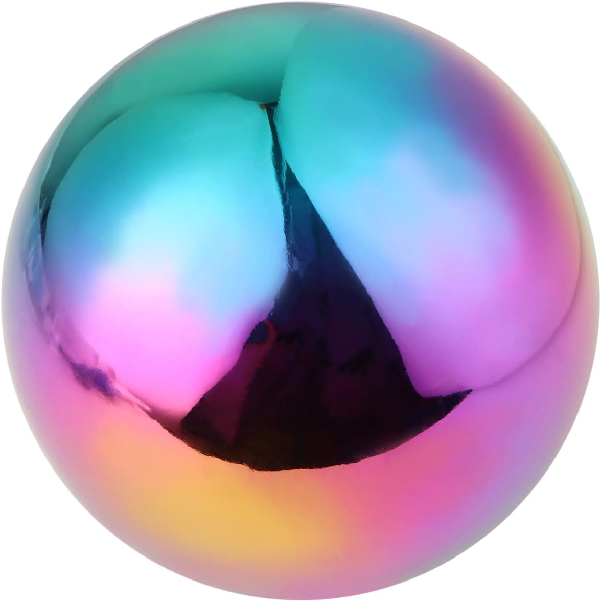 DULAI 1PC Stainless Steel Garden Sphere Gazing Balls Reflective Garden Ball Garden Gazing Round Metal Ball Outdoor Gazing Sphere Shiny Sphere Mirror Globe Disco Accessories Boutique, 12X12CM