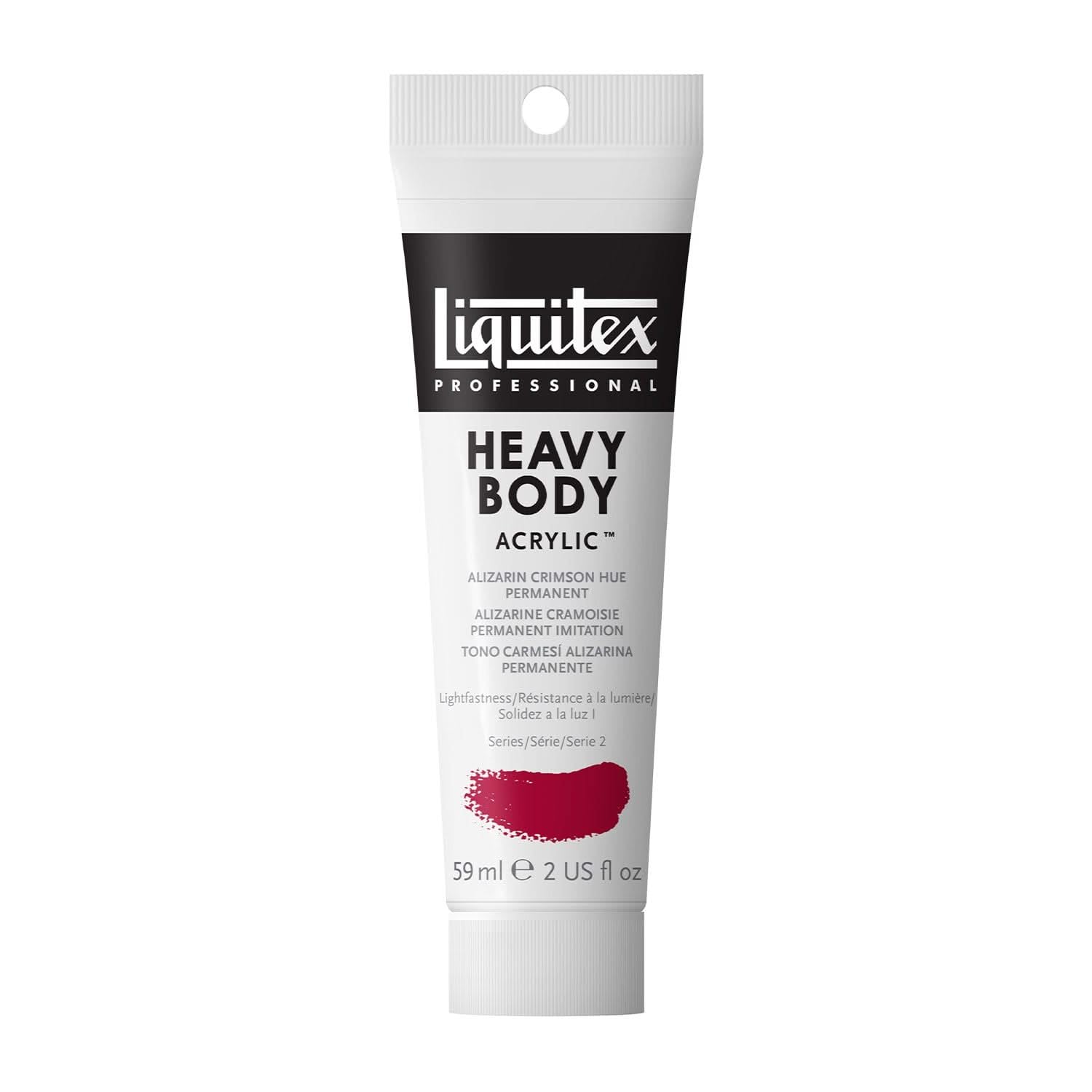 Liquitex Professional Heavy Body Acrylic Paint, Alzarin Crimson Hue Permament, 59 ml Tube